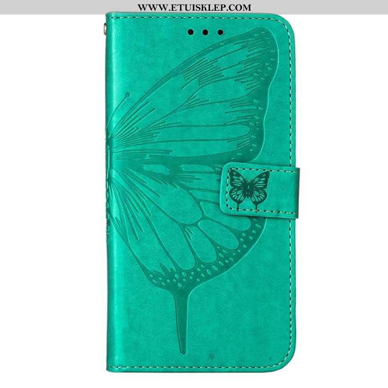 Etui Folio do OnePlus Nord CE 3 Lite 5G Motyl Ze Smyczą